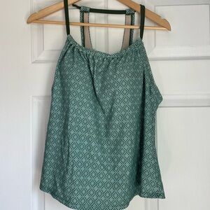 Kona Sol Green Relaxed Asymmetrical Camisole